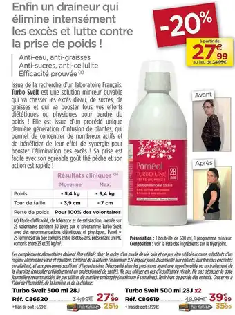 Teleshopping Turbo svelt 500ml 28j, turbo svelt 500ml 28j x2 offre