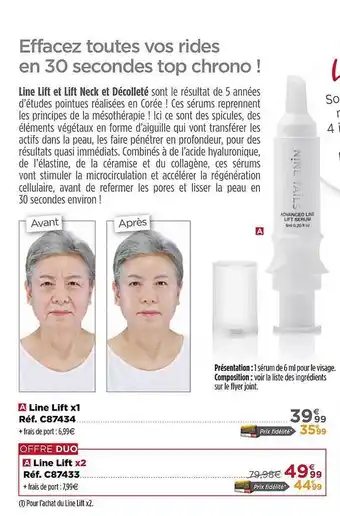 Teleshopping Line lift x2 offre