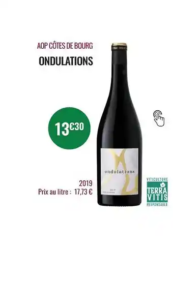 Nicolas Aop côtes de bourg ondulations offre