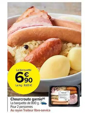 Carrefour Market Choucroute garnie offre