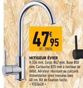 Mitigeur évier