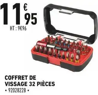 Coffret de vissage 32 pièces