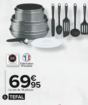 Carrefour Market Tefal set ingenio 14 pièces easy cook’nclean offre