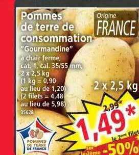 Norma Pommes de terre de consommation offre