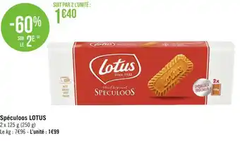 Géant Casino Lotus spéculoos offre