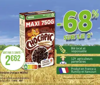 Géant Casino Nestle céréales chocapic offre