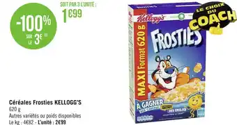 Géant Casino Kellogg’s céréales frosties offre
