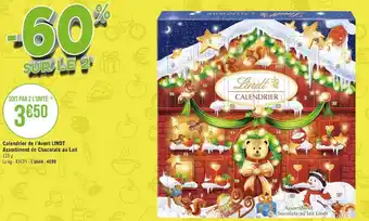 Géant Casino Lindt calendrier de l’avent lindt offre