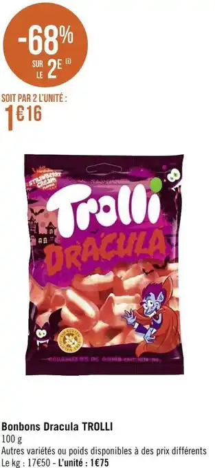 Géant Casino Trolli bonbons dracula offre