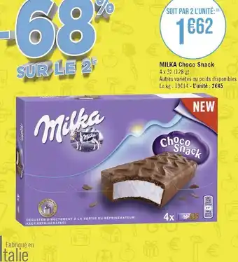 Géant Casino Milka milka choco snack offre