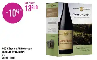 Terroir daronton aoc côtes du rhône rouge