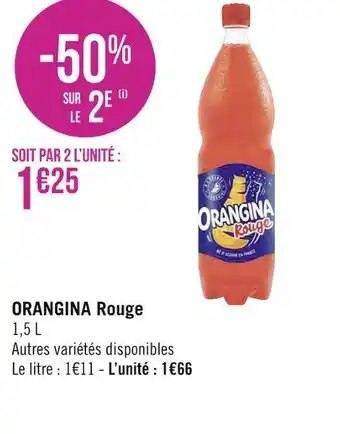 Géant Casino Orangina orangina rouge offre