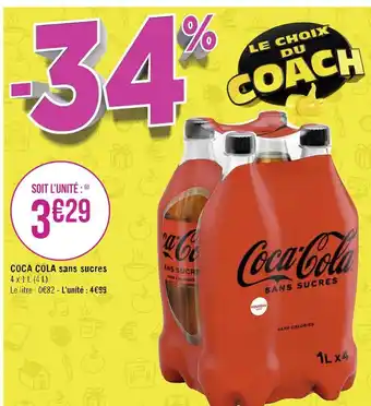 Géant Casino Coca cola coca cola sans sucres offre