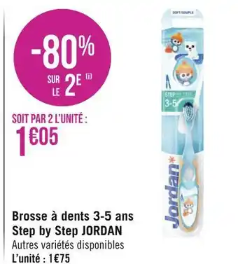 Géant Casino Jordan brosse à dents 3-5 ans step by step offre