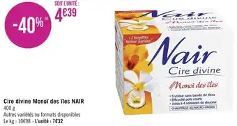Nair cire divine monoï des ïles