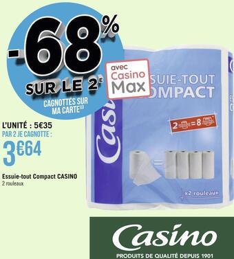 Géant Casino Casino essuie-tout compact offre