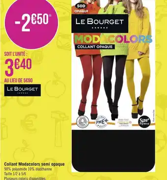 Géant Casino Le bourget collant modacolors semi opaque offre