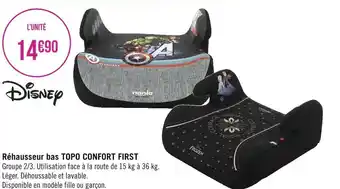 Disney réhausseur bas topo confort first