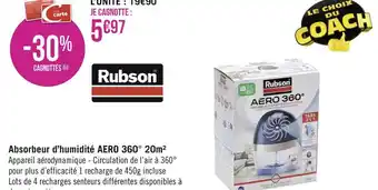 Rubson absorbeur d’humidité aero 360° 20m²