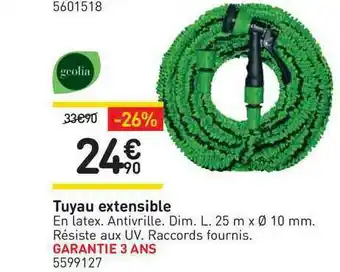 Weldom Tuyau Extensible Geolia offre