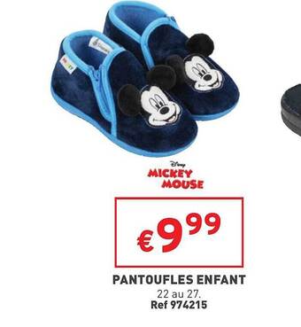 Trafic Pantoufles enfant offre