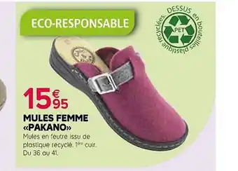 Kiriel Mules femme «pakano» offre