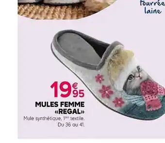 Mules femme «regal»