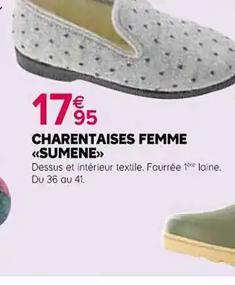 Kiriel Charentaises femme «sumene» offre