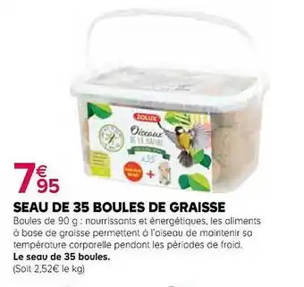 Kiriel Seau de 35 boules de graisse offre