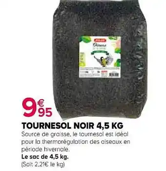 Kiriel Tournesol noir 4,5 kg offre