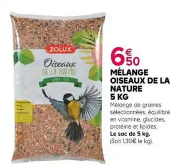 Mélange oiseaux de la naute 5 kg zolux