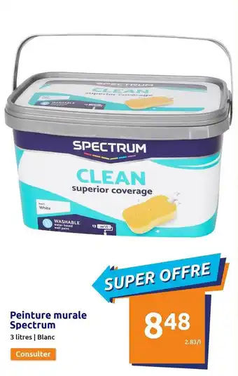 Action Peinture murale spectrum offre