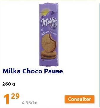 Action Milka choco pause offre