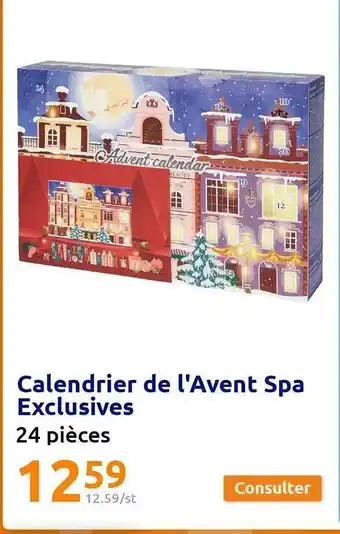 Action Calendrier de l'avent spa exclusives offre