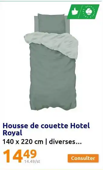 Action Housse de couette hotel royal offre