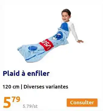 Action Plaid à enfiler offre