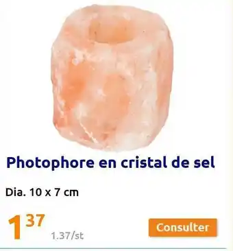 Action Photophore en cristal de sel offre