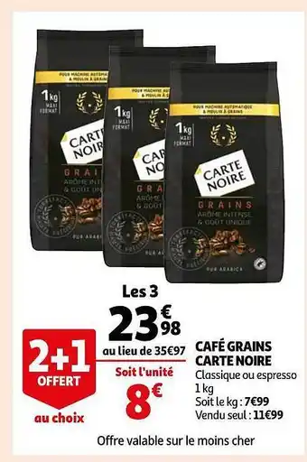 Café grains carte noire