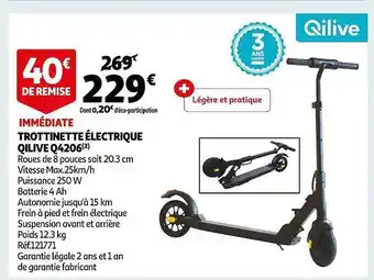 Auchan Direct Trottinette électrique qilive q4206 offre