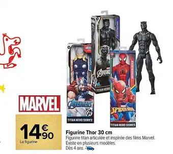 Carrefour Figurine thor 30 cm marvel offre