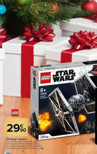 Carrefour Tie fighter impérial lego offre
