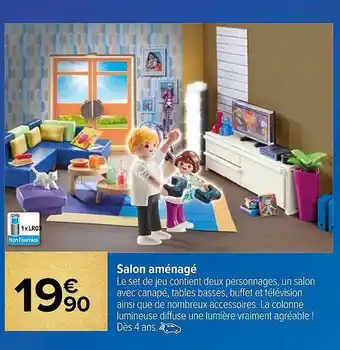 Carrefour Salon aménagé offre