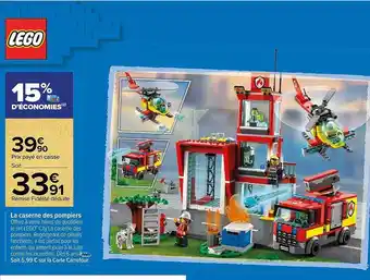 Carrefour La caserne des pompiers lego offre