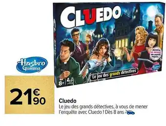 Carrefour Cluedo hasbro gaming offre