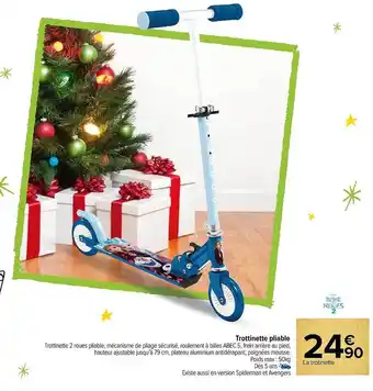 Carrefour Trottinette pliable offre