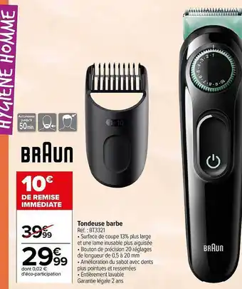 Tondeuse barbe braun
