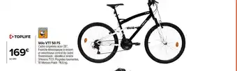 Carrefour Vélo vtt 50 fs toplife offre