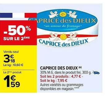 Carrefour Caprice des dieux offre