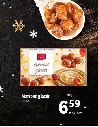 Lidl Marrons glacés offre
