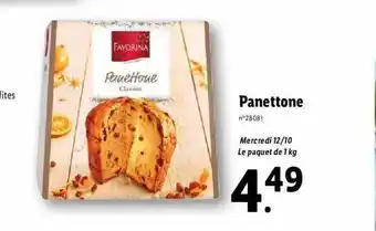 Lidl Panettone offre